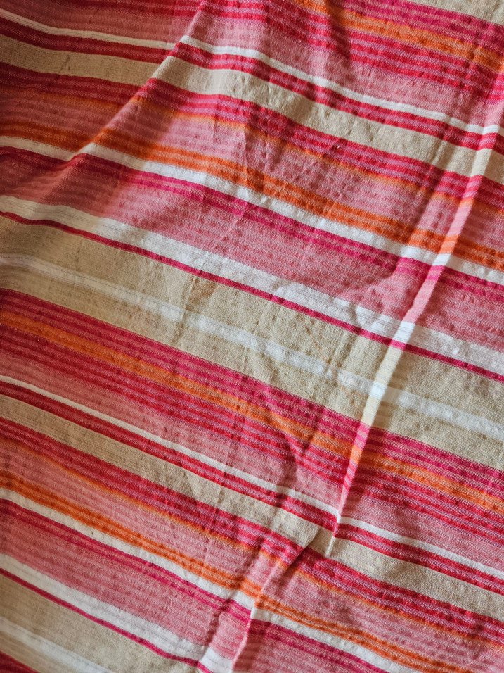 Pembe Bağlamalı Batik Bohem Kadın Bluz - Görsel 5