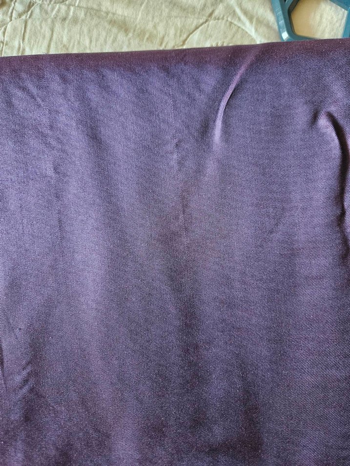 Mor Lila Çift taraflı ipek şal - Görsel 4