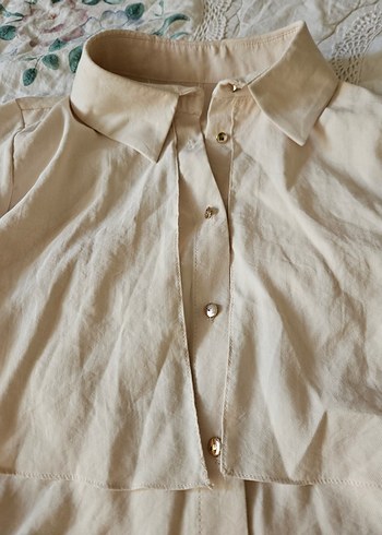 Bej Uzun Cepli Trençkot - Görsel 5