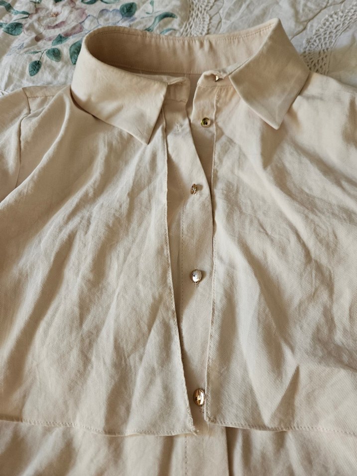 Bej Uzun Cepli Trençkot - Görsel 5