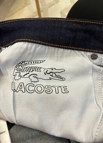 33 Beden Lacoste Slim Fit Lacivert Pantolon