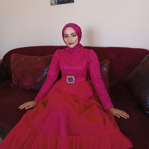 Armine Tesettür abiye elbise uzun elbise abiye