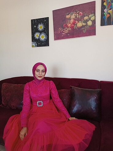 Tesettür abiye elbise uzun elbise abiye