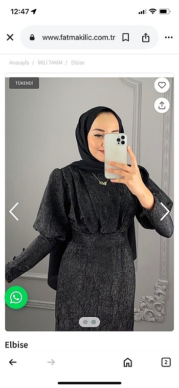 Tesettür elbise uzun elbise