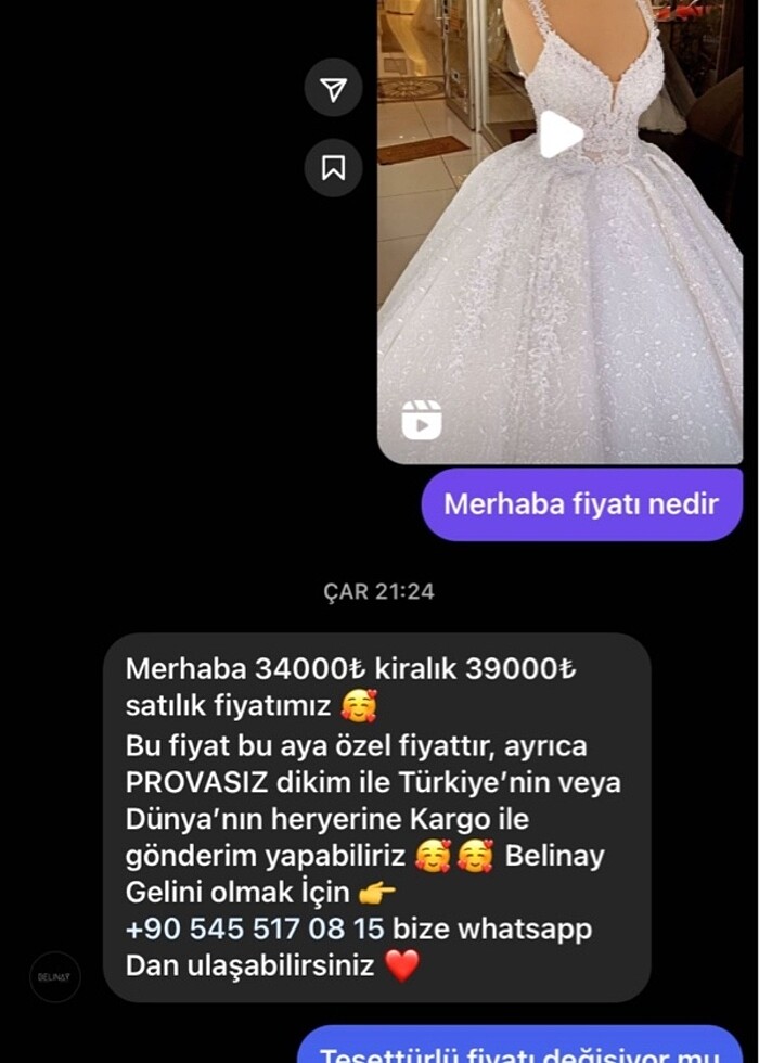 Belinay gelinlik - Görsel 5