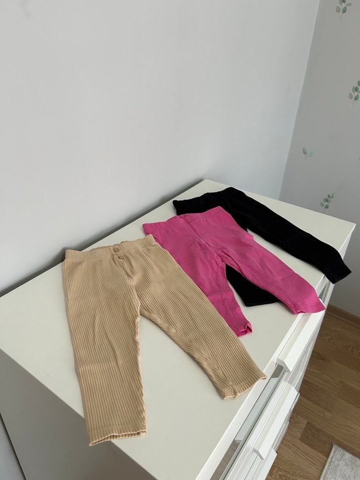 Piliseli Kız Taytları - Pembe - Görsel 2