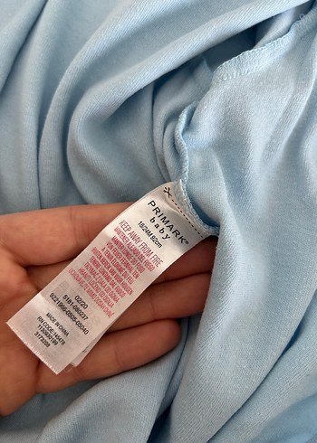 Mavi Pamuklu Uzun Kollu Bebek Tulum Seti - Görsel 6