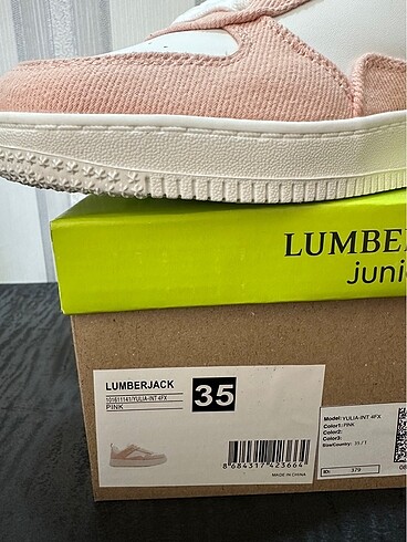 35 Beden pembe Renk Lumberjack Yulia 35 numara