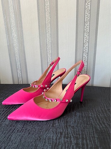 Nine West pembe 39 numara topuklu