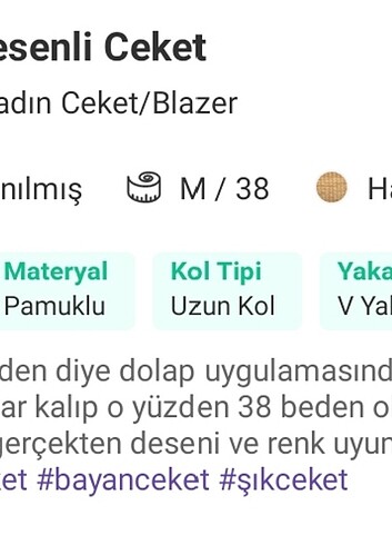 Modailgi Harika Desenli Ceket 