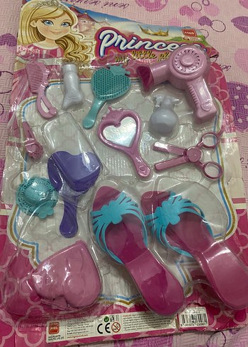Pembe Parlak Prenses Giydirme Seti