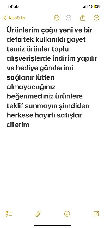 Temiz ve yeni ürünler