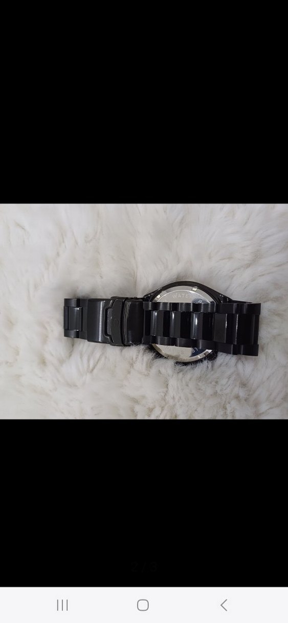 Erkek Siyah Kordonlu Saat - Görsel 2