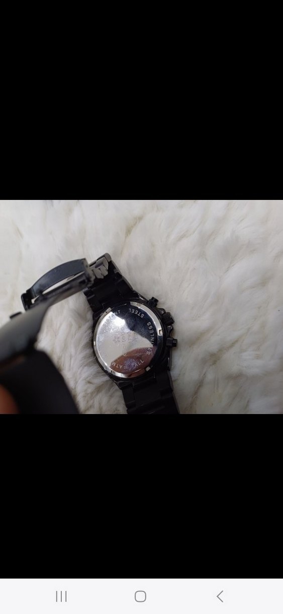 Erkek Siyah Kordonlu Saat - Görsel 3