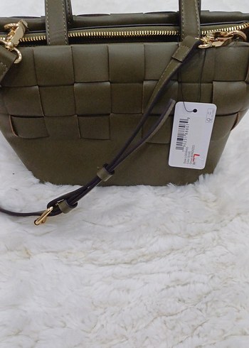 GUESS Kadın Kareli yesil Çanta - Görsel 3