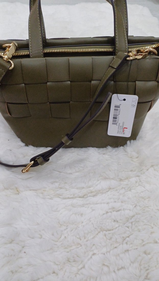 GUESS Kadın Kareli yesil Çanta - Görsel 3