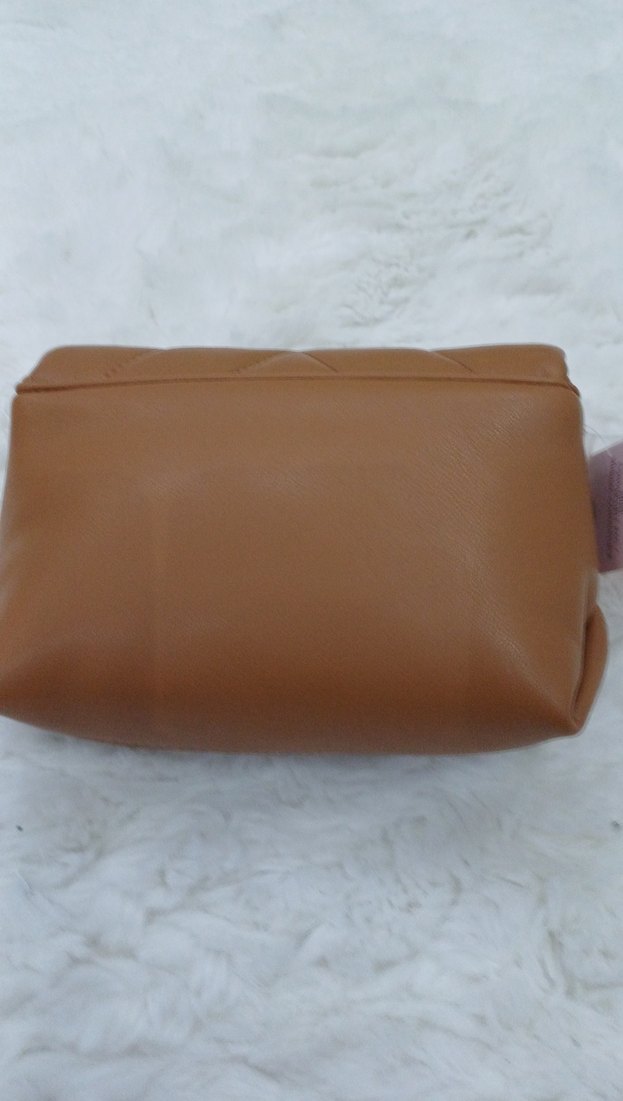 kahve Deri Zincir Detaylı Kadın Çanta - Görsel 3