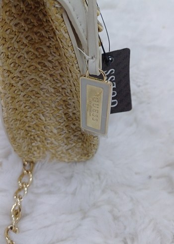 Beyaz Zincir Detaylı Kadın Çanta - Görsel 3