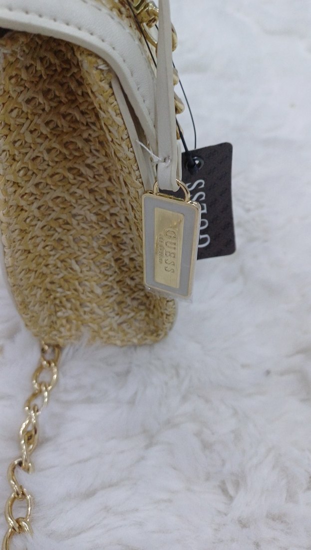 Beyaz Zincir Detaylı Kadın Çanta - Görsel 3