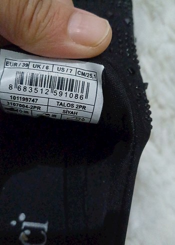 Siyah Dolgu Topuklu Kadın Spor Ayakkabı - Görsel 6