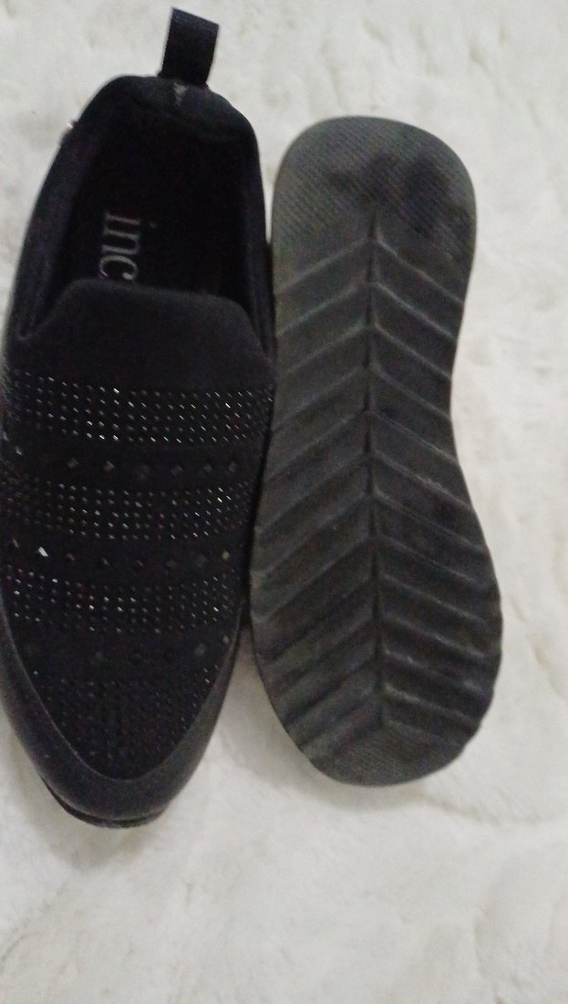 Siyah Dolgu Topuklu Kadın Spor Ayakkabı - Görsel 5