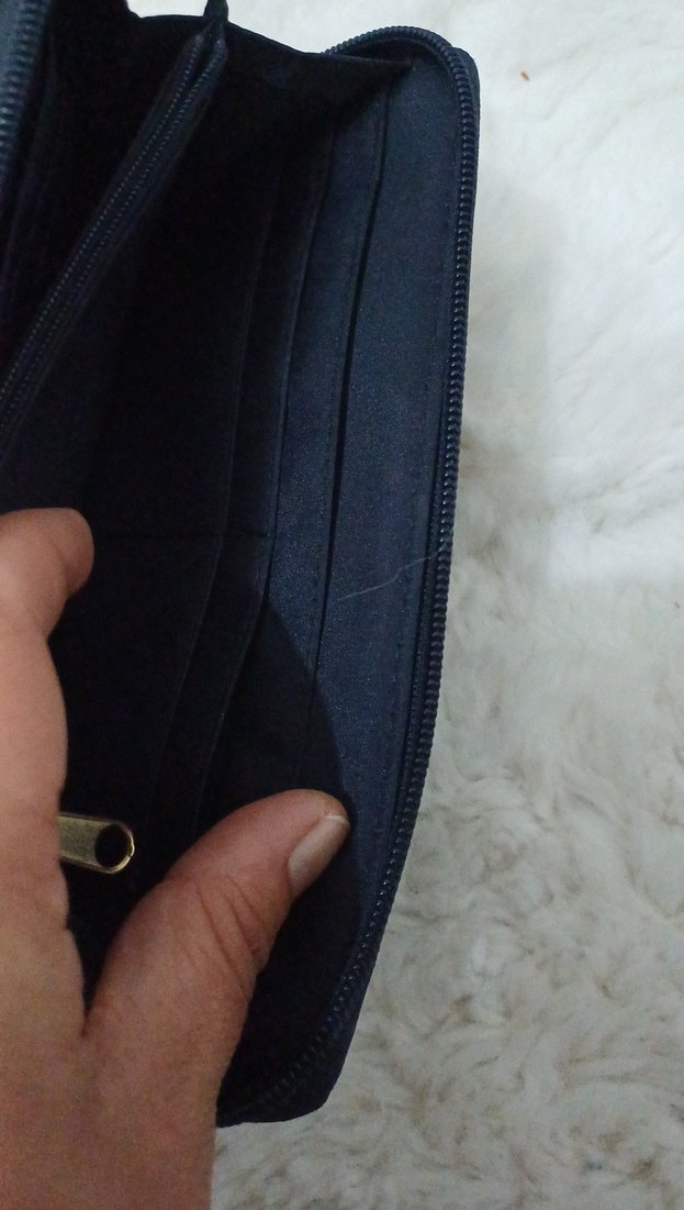 Siyah Fermuarlı Kadın Cüzdanı tommy hilfiger - Görsel 5