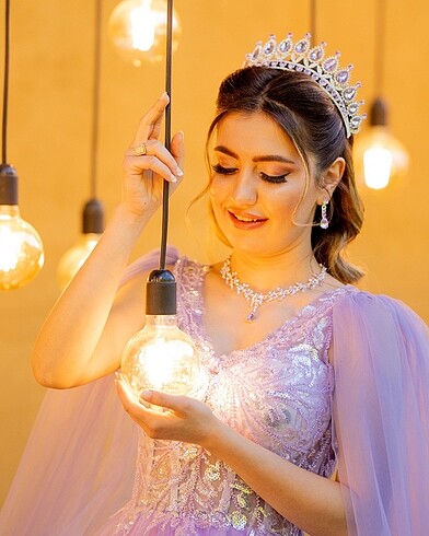 s Beden mor Renk Nişan elbisesi özel dikim