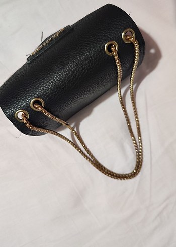 Michael Kors Siyah Deri Zincir Detaylı Çanta - Görsel 3