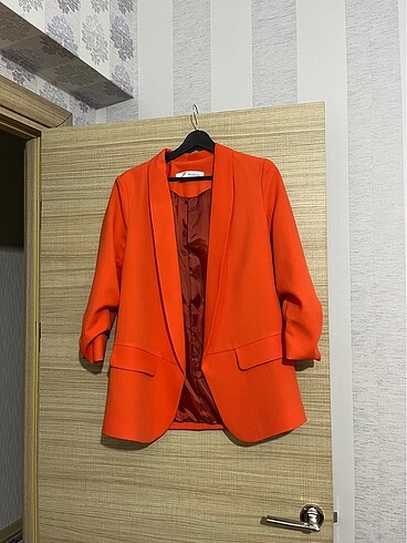 Turuncu blazer ceket