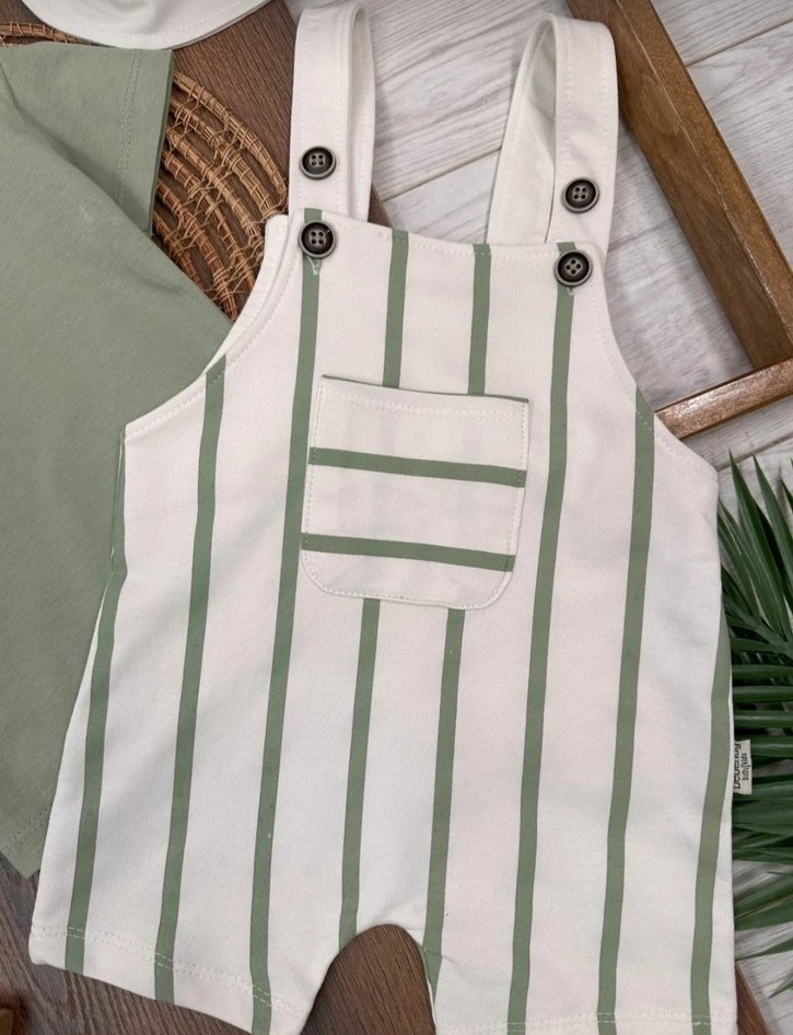 Erkek Bebek Kısa Kollu Tulum Seti - Görsel 2