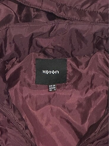 s Beden bordo Renk Koton Şişme mont