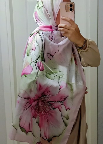 Pembe Bohem Tarzı Kadın soft şal