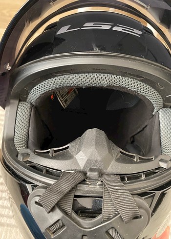 Ls2 parlak siyah kask - Görsel 8