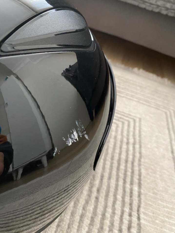 Ls2 parlak siyah kask - Görsel 5