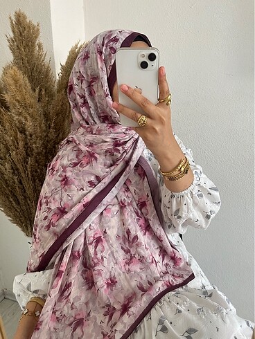 Bambu kumaş Mürdüm renk Şal
