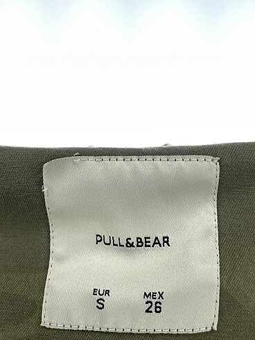 s Beden yeşil Renk Pull and Bear Kot Ceket %70 İndirimli.