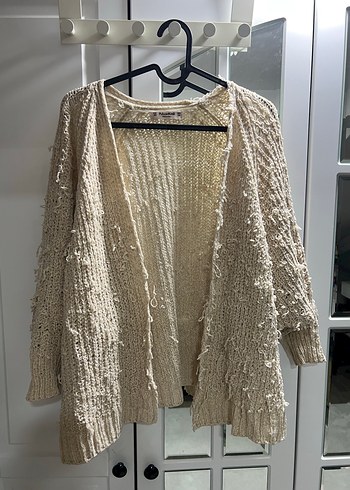 Pull and Bear Bej Orgu Bohem Kadin Hirka