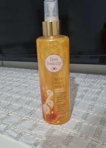 Bee Beauty ışıltılı vücut spreyi gold 