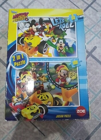 2 si 1 arada puzzle Mickey