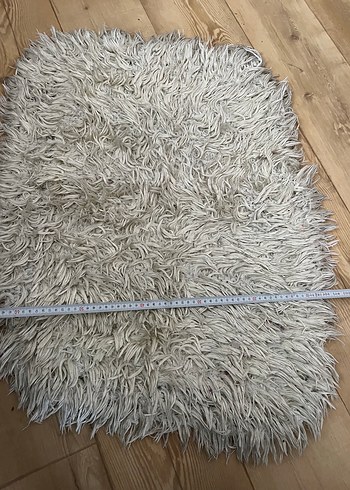 Gri Bohem Tarzı Uzun Tüylü Halı - Görsel 2