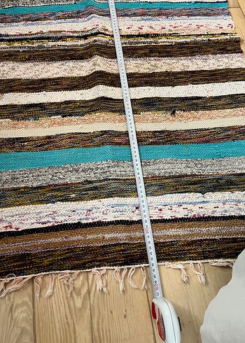 Bohem Çok Renkli Çizgili Kilim dokuma - Görsel 2