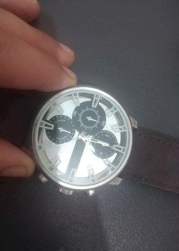 Erkek Saat Kahverengi Süet Kayışlı(sıfır hiç kullanılmadı)