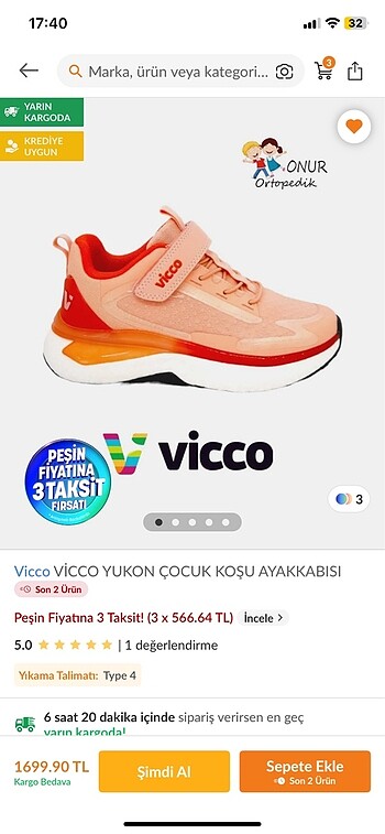 Vicco çocuk ayakkabı