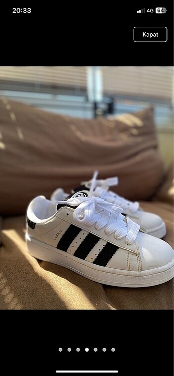 39 Beden beyaz Renk Adidas campus