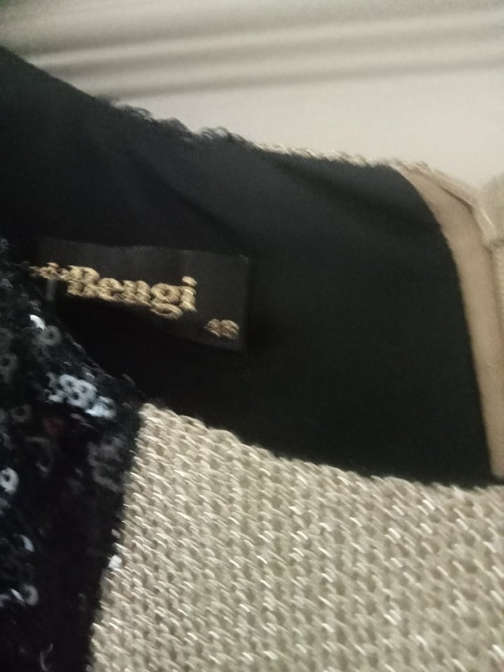 Uzun Siyah Drapeli Kadın Elbise - Görsel 4