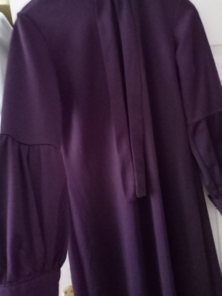 Diger Mor Uzun Kollu Salaş Elbise - Görsel 4