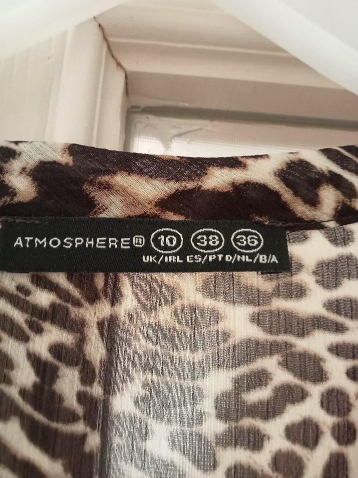 Leopar Desenli Kadın Bluz - Görsel 3