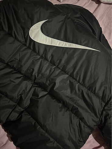 m Beden siyah Renk nike çift taraflı crop mont