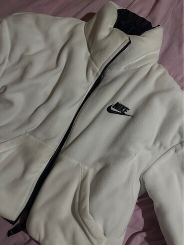 m Beden nike çift taraflı crop mont