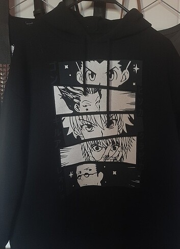 hxh anime kapüşonlu seatshirt